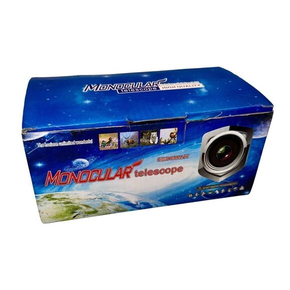 High Definition Portable Monocular Telescope 80x100 w/Phone Adapter Tripod & Bag - Picture 2 of 14